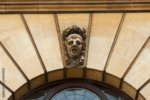 Oxford gargoyle above the Sheldonian theatre