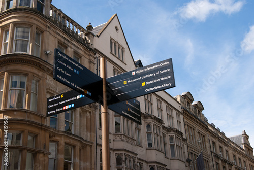 Oxford tourist street sign photo