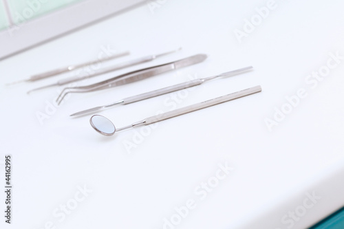 Set of metal dental equipment