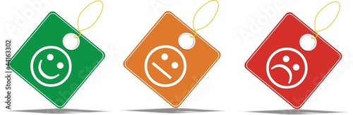 étiquettes smiley