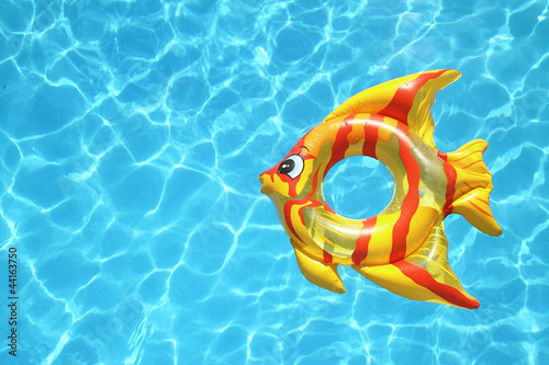 Fish shaped lifebuoy on swimming pool © kanvag
