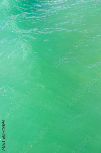 Green sea water