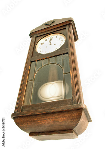 old wooden clock photo