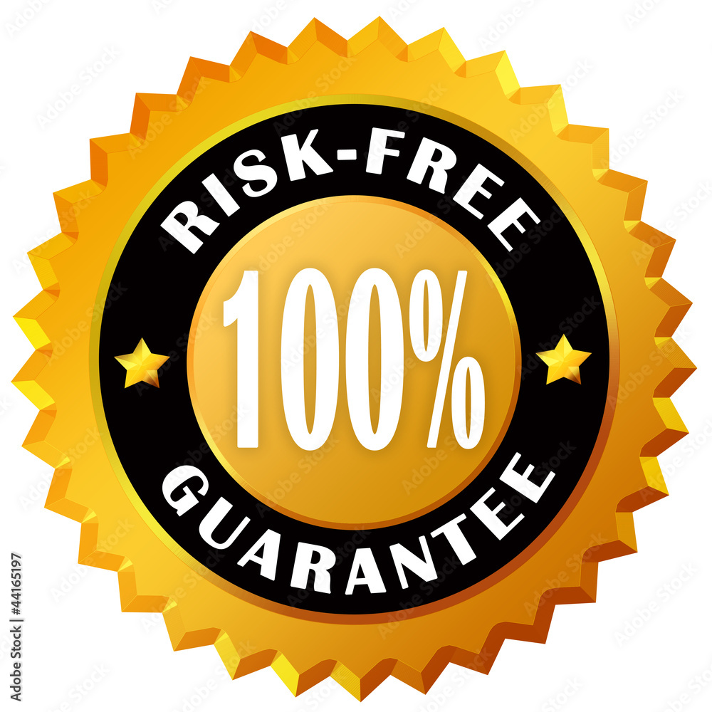 Risk free guarantee label