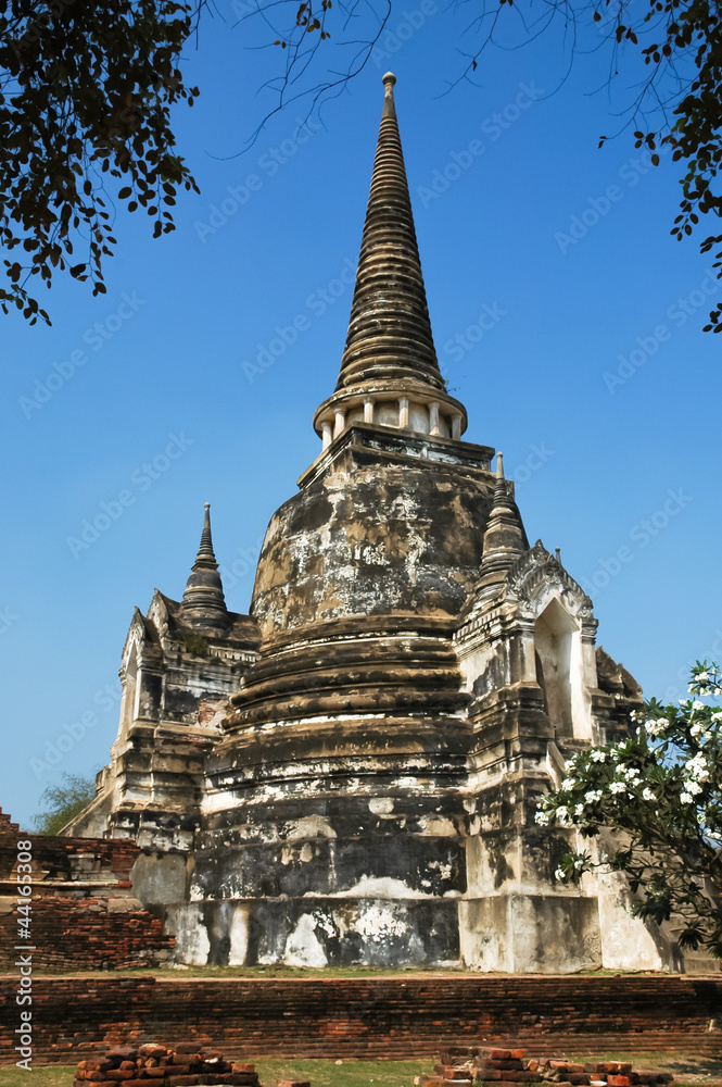 Fototapeta premium The stupa buddha and sky