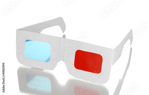 stereo glasses isolated on white