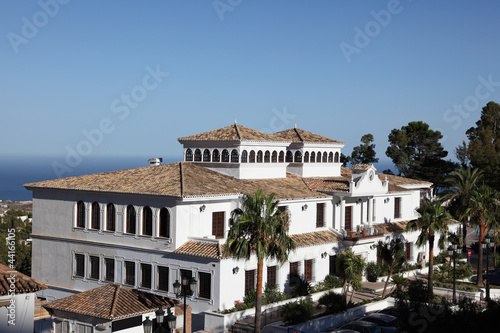 Canvas Print Building in Mijas, Andalusia Spain