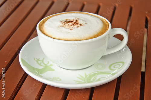 A cup of Capuchino coffee