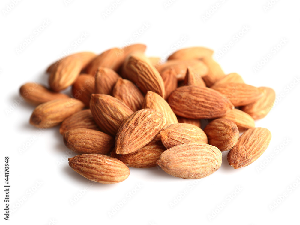 Almonds in closeup Almonds in closeup