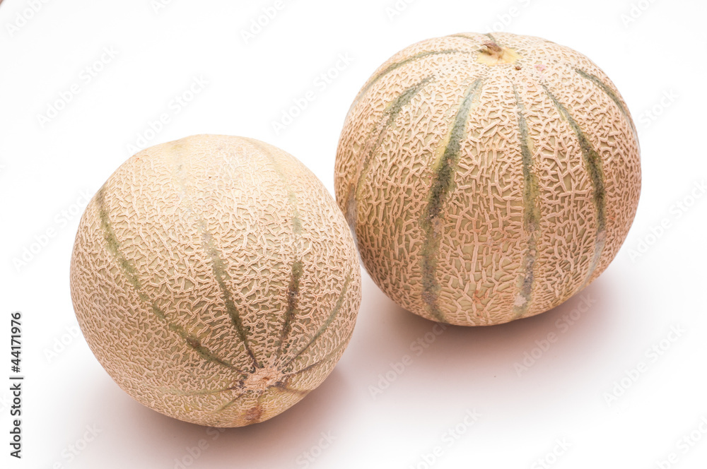 Zwei Charentais-Melonen Zwei Charentais-Melonen