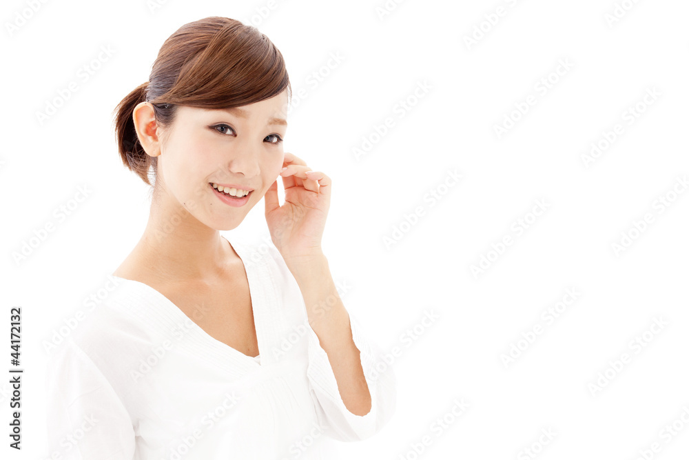 attractive asian woman relaxing attractive asian woman relaxing