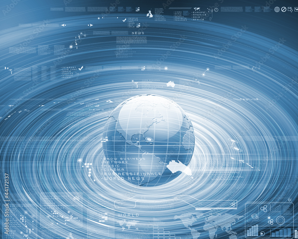 Obraz premium Global technology image