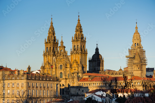 Leinwand Poster Catedral de Santiago de Compostela I