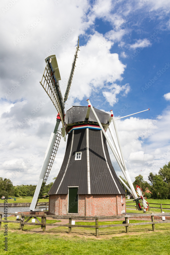 Historic Dutch polder mill
