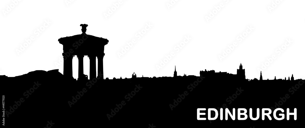 Fototapeta premium Silhouette von Edinburgh