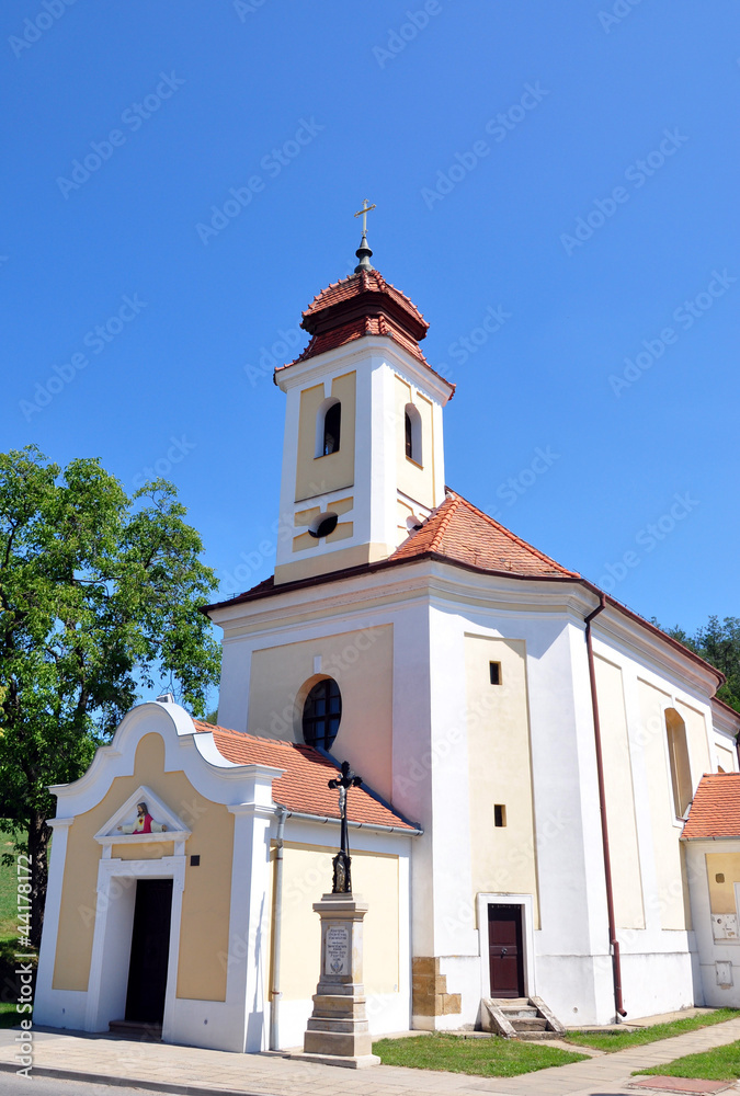 church, village - Neslovice, the Czech Republic