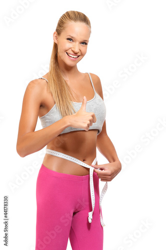 portrait of a successful sporty woman