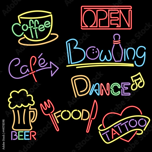 Neon signs