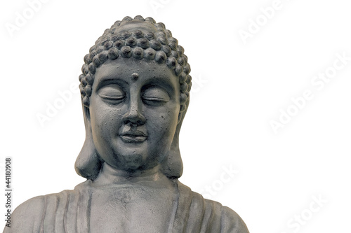 Japanese Zen Buddha Sculpture Front Closeup