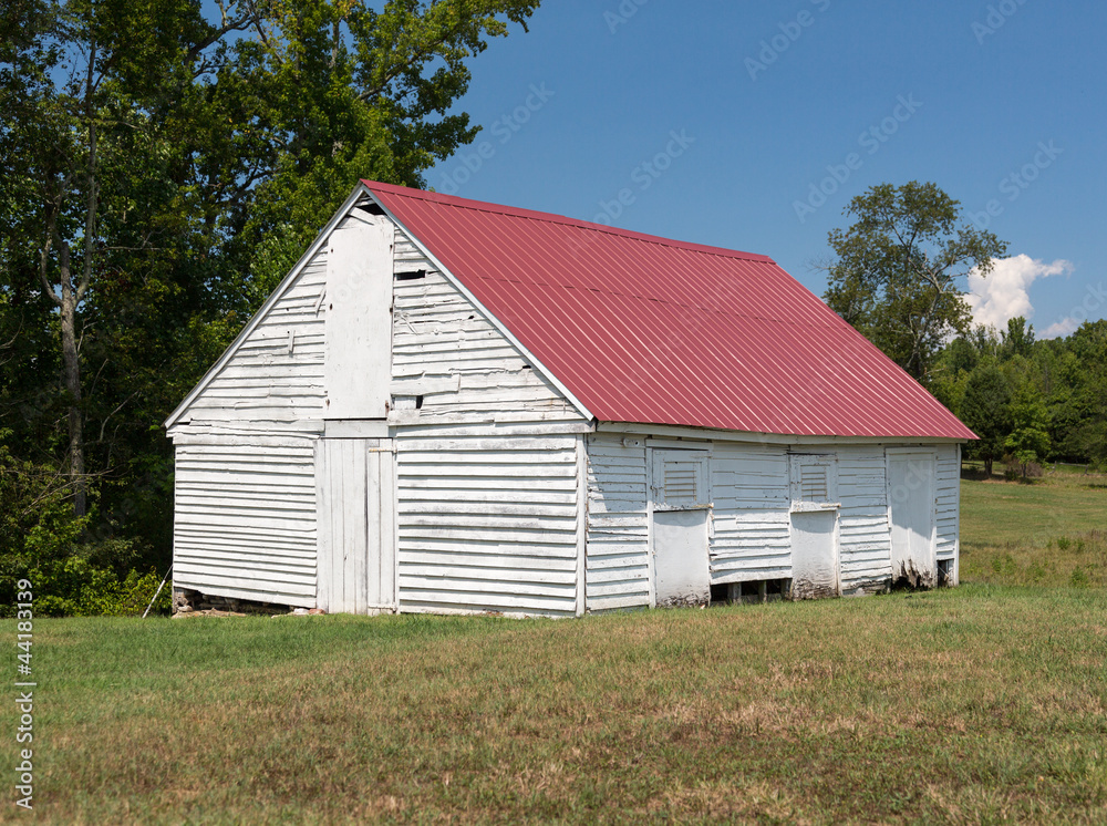 Fototapeta premium Barn at Thomas Stone house in Maryland
