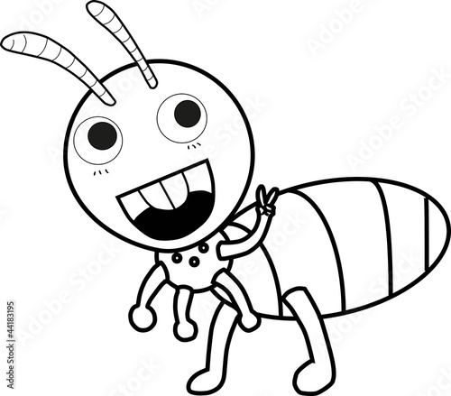 Ant vector paint by illustrator