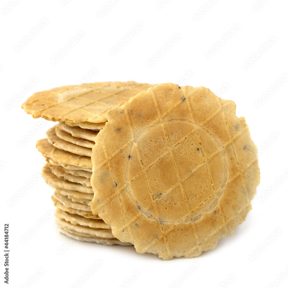 Stack of Crackers Isolated Stack of Crackers Isolated