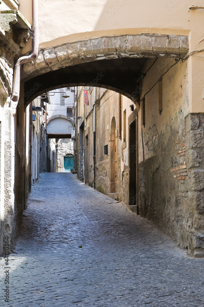 Fototapeta premium Alleyway. Viterbo. Lazio. Italy.