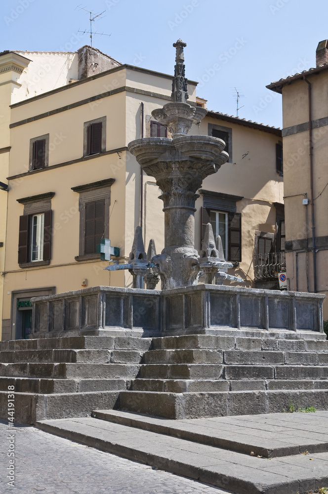 Fontana Grande. Viterbo. Lazio. Italy.