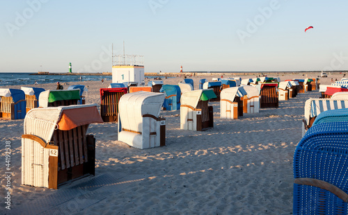 Ostsee Warnemünde Strandkörbe