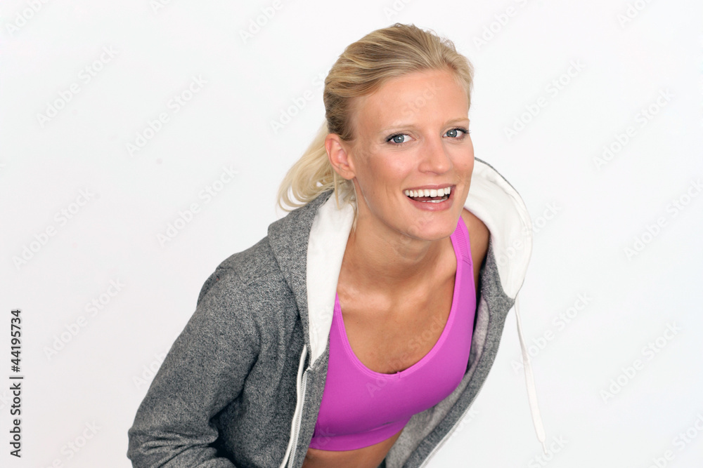 Frau beim Fitnesstraining Frau beim Fitnesstraining