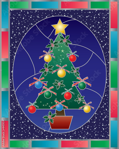 christmas stained glass