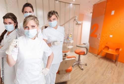 Female dental team