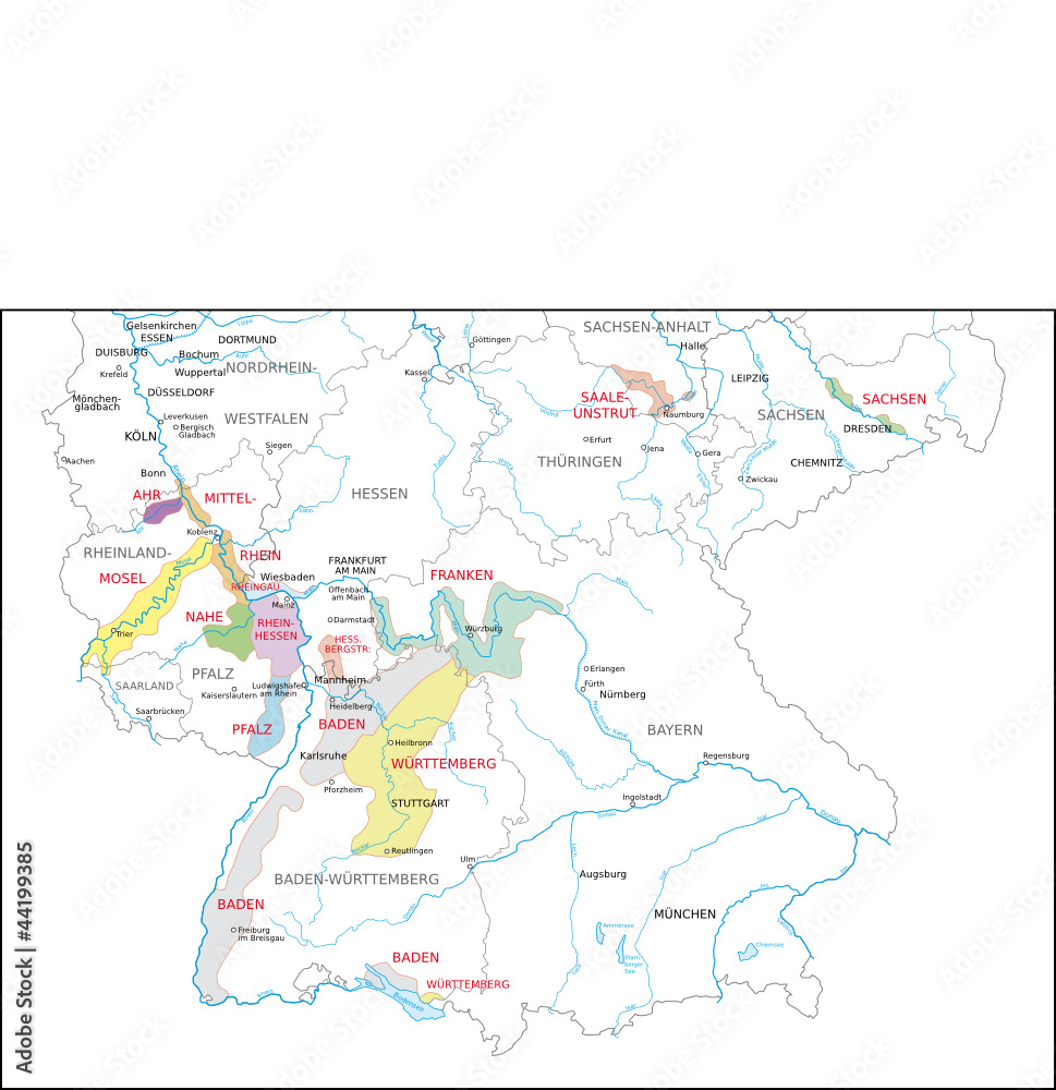 Weinbaugebiete Deutschland
