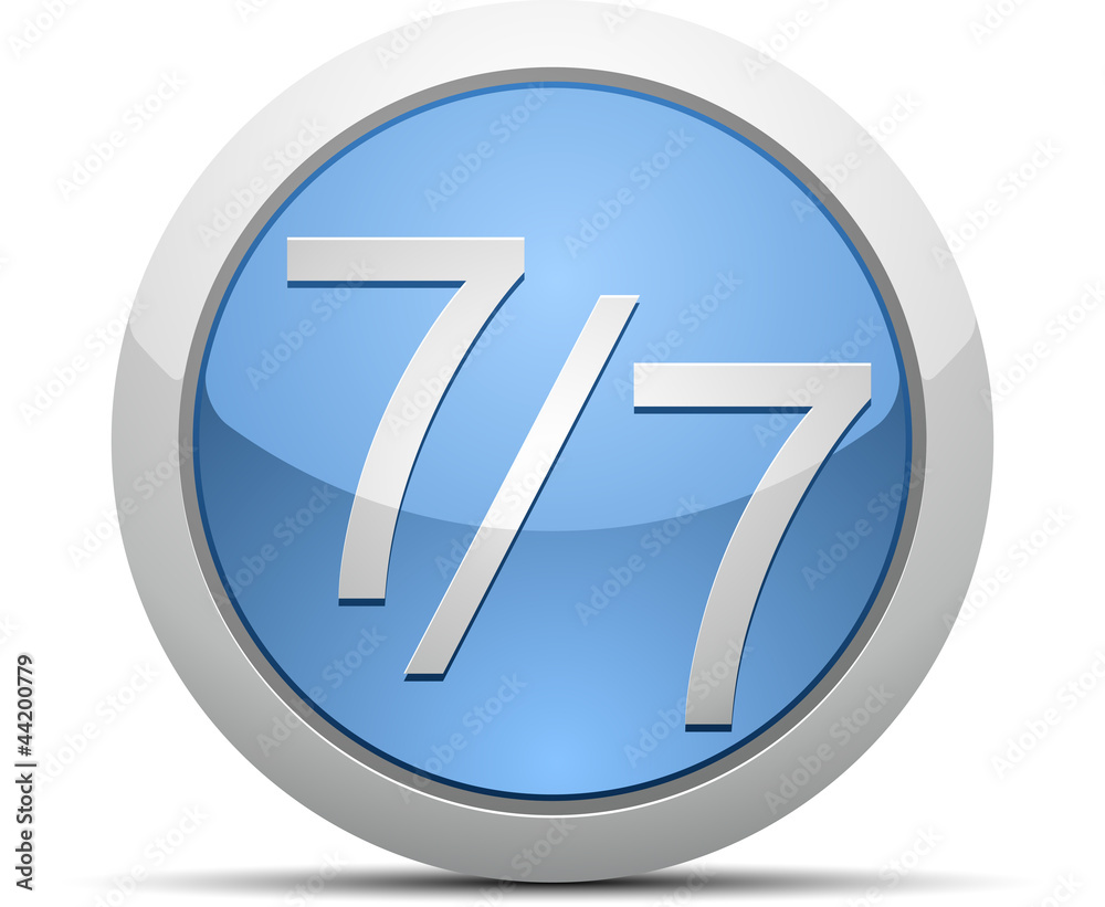 7/7 button 7/7 button