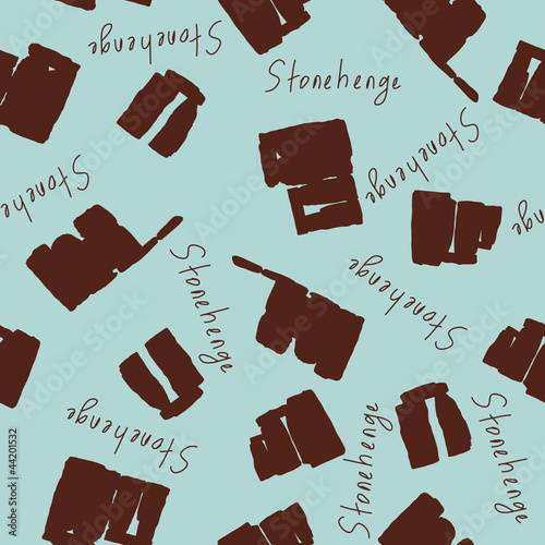 Seamless pattern from Stonehenge stones