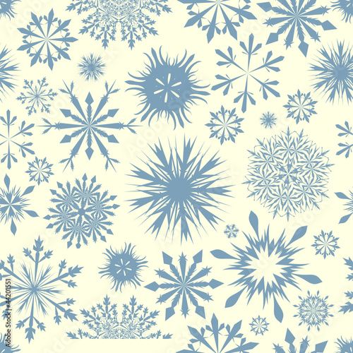 seamless snowflakes background