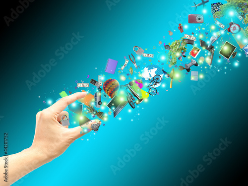 hand catch virtual object