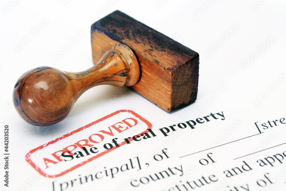 Sale of real property form Sale of real property form