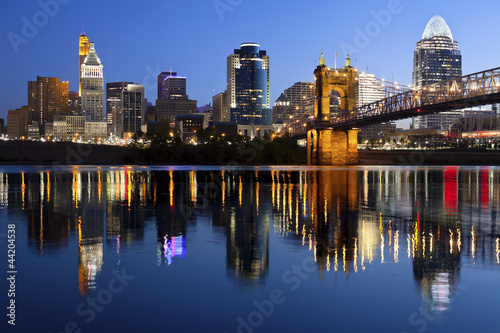 Obraz na płótnie Cincinnati skyline. w salonie