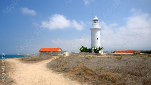 Old lighthouse near city of Paphos, Cyprus