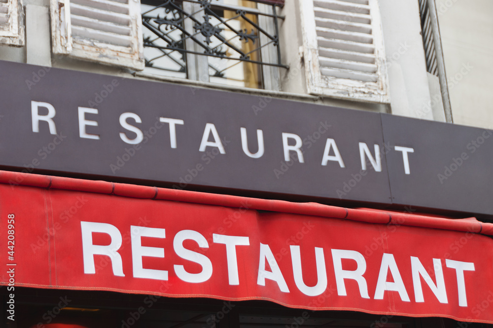 Fototapeta premium Restautant, Paris, France