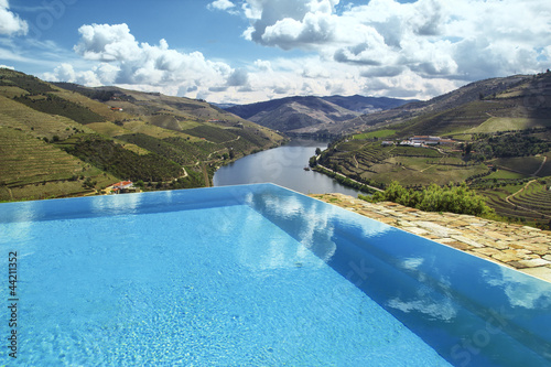 swimming pool over douro river