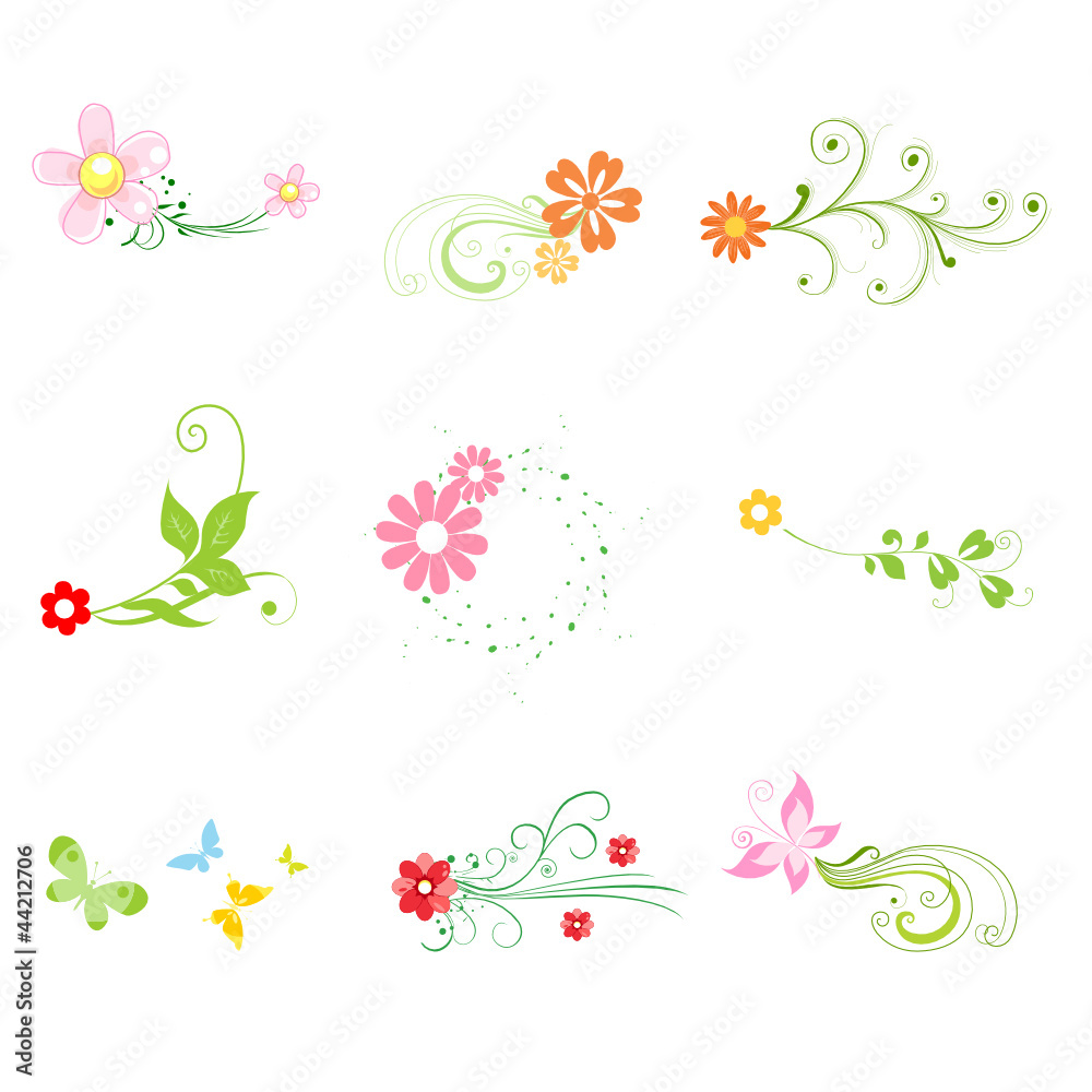 floral elements floral elements