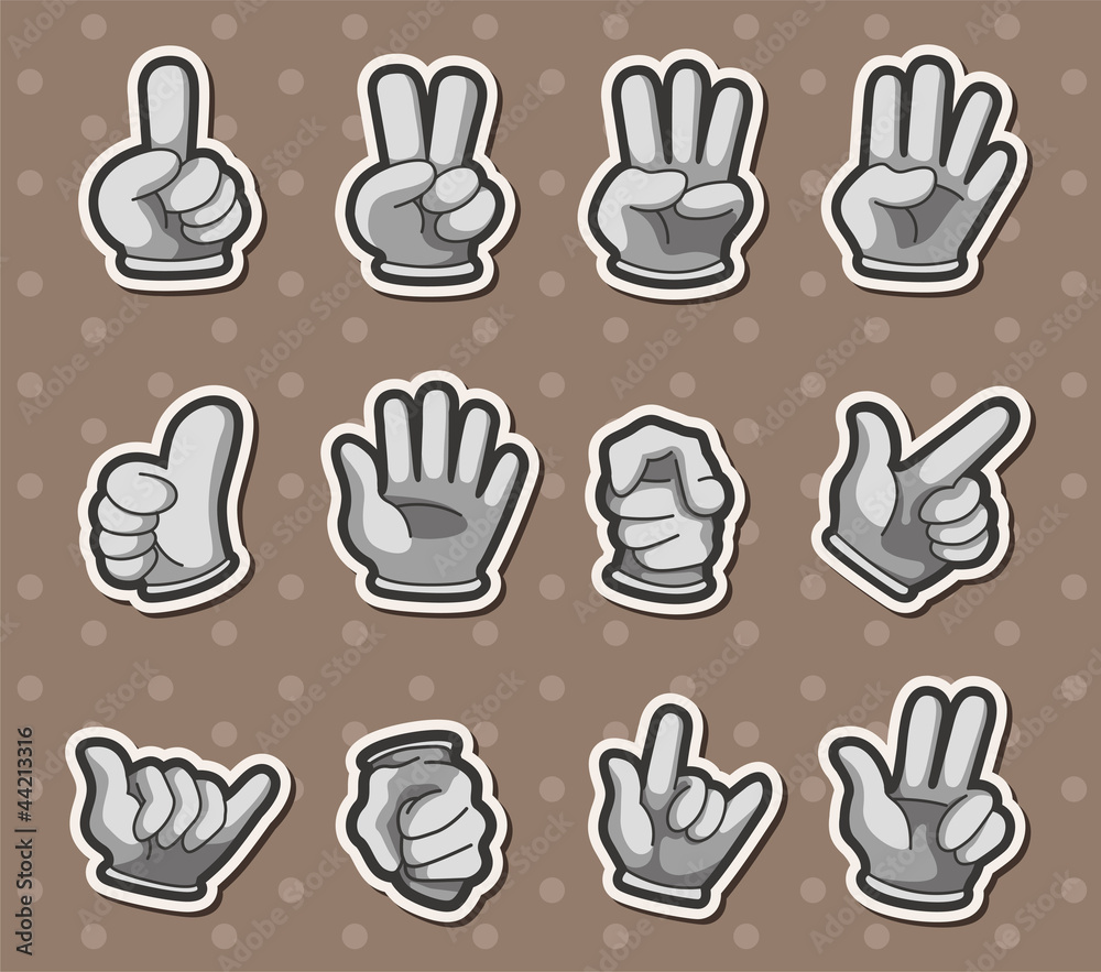 Fototapeta premium finger stickers