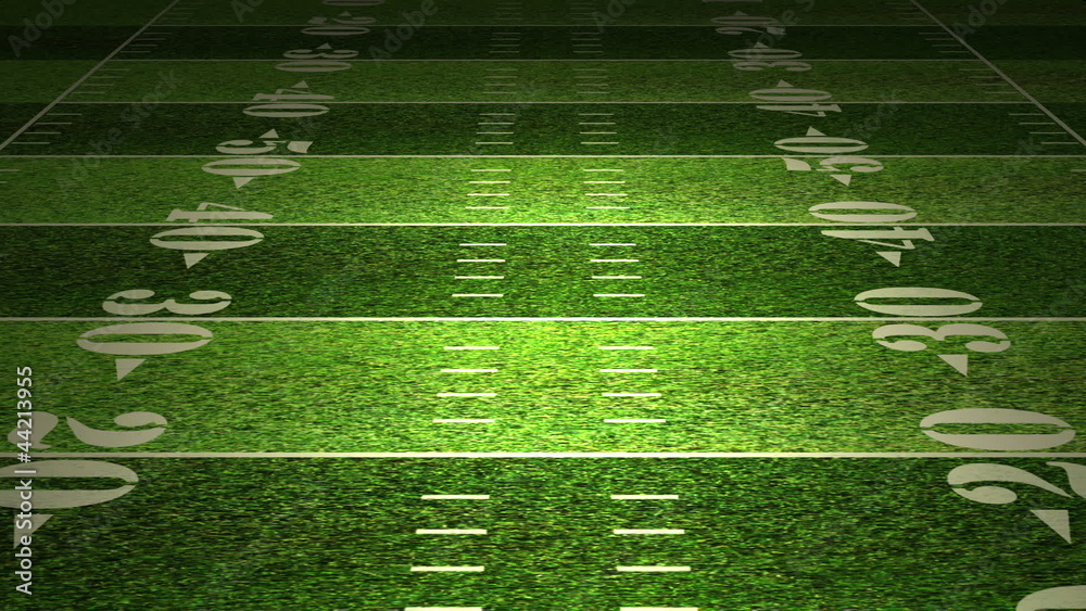 American football field tactics animation