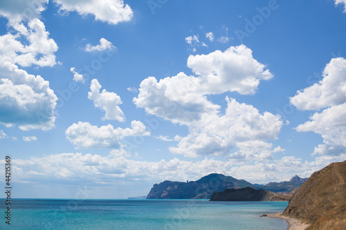 Coastline of Crimea - Karadag mountains
