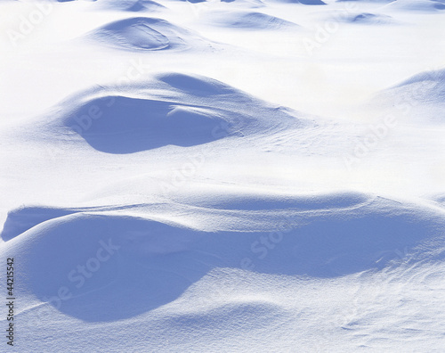 land covered with heavy snow