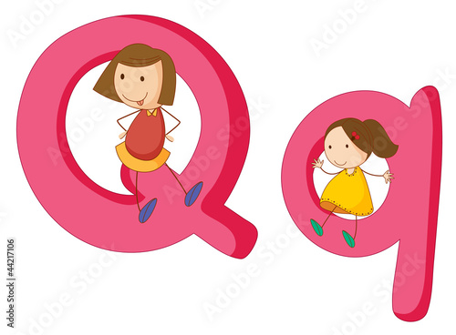 Kids in the letters series