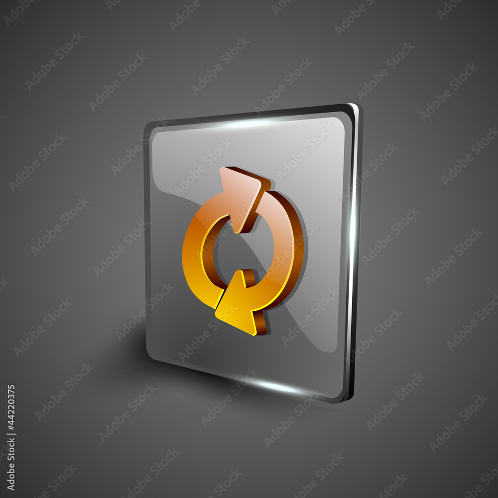 Glossy 3D web 2.0 refresh symbol icon set. EPS 10. Glossy 3D web 2.0 refresh symbol icon set. EPS 10.