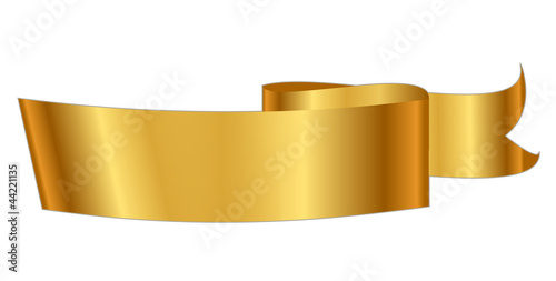 Vector illustration of gold ribbon